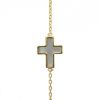 Palais du Rosaire Bracelet Plaque Or | Bracelet Plaque Or Avec Croix Religieuse En Nacre