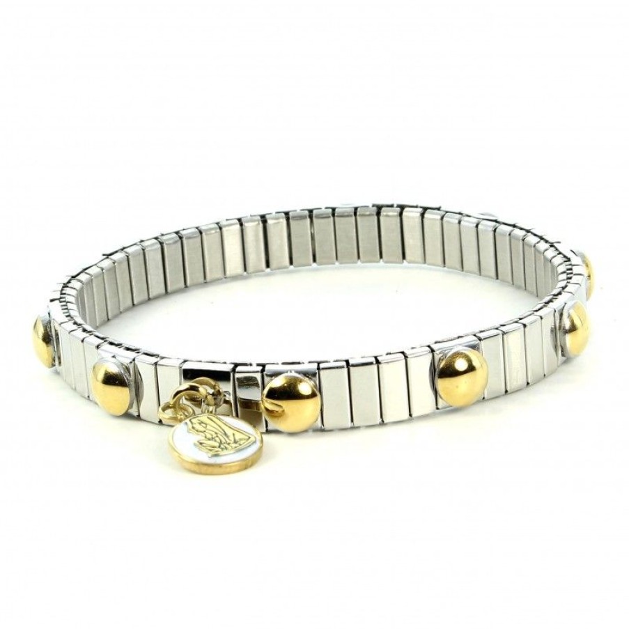 Palais du Rosaire Bracelet Argent | Bracelet Dizainier Argent Billes Dorees