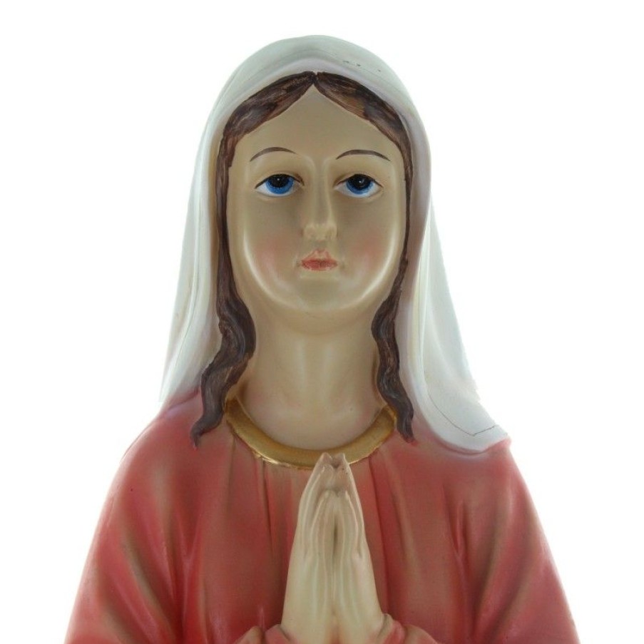 Palais du Rosaire Statue De Sainte Bernadette | Statue De Sainte Bernadette 60Cm Avec Ses Sabots En Resine Coloree