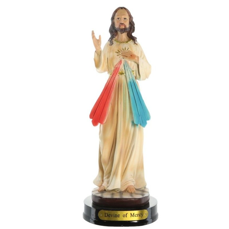 Palais du Rosaire Jesus Misericordieux | Statue De Jesus Misericordieux En Resine De 20Cm