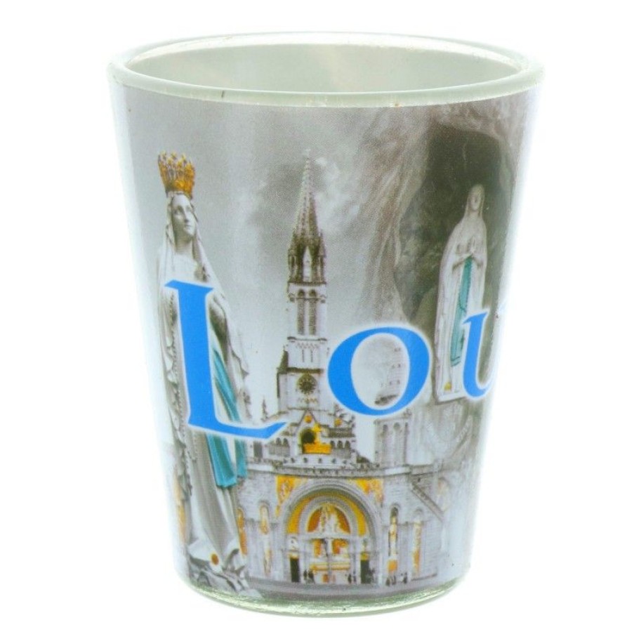 Palais du Rosaire Vaisselle De Lourdes | Petit Verre Souvenir Lourdes