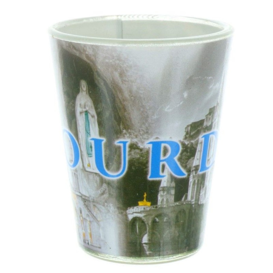 Palais du Rosaire Vaisselle De Lourdes | Petit Verre Souvenir Lourdes