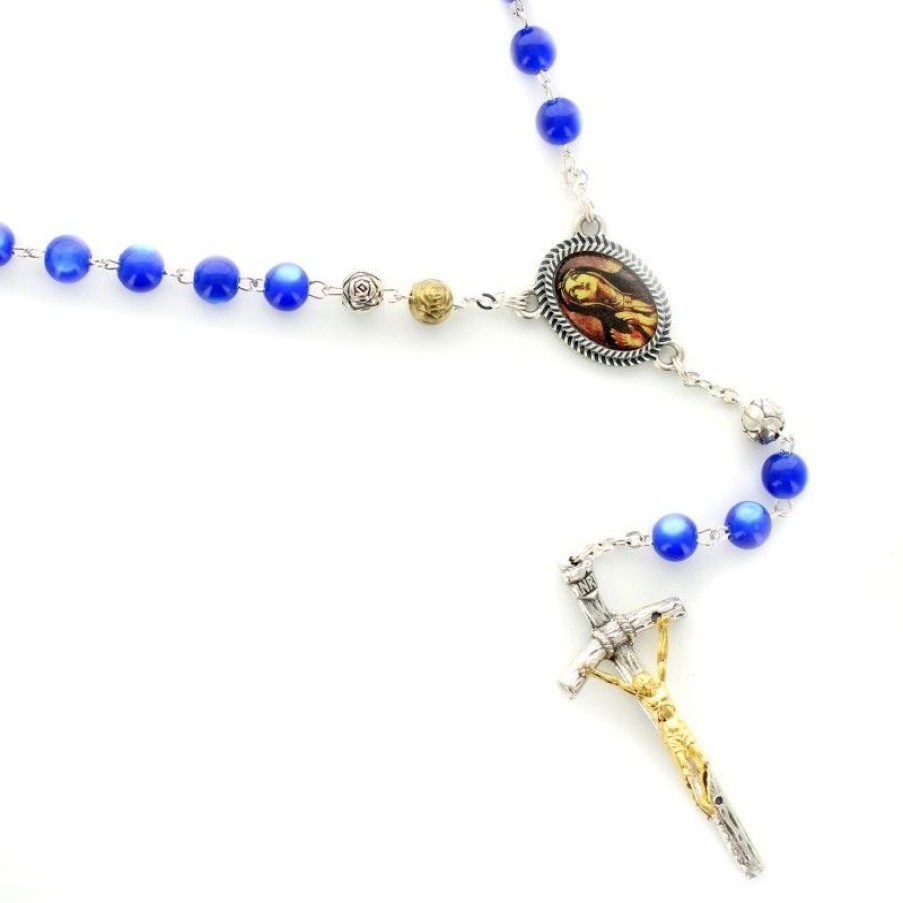 Palais du Rosaire Chapelet Verre | Chapelet De Devotion De Sainte Brigitte En Verre