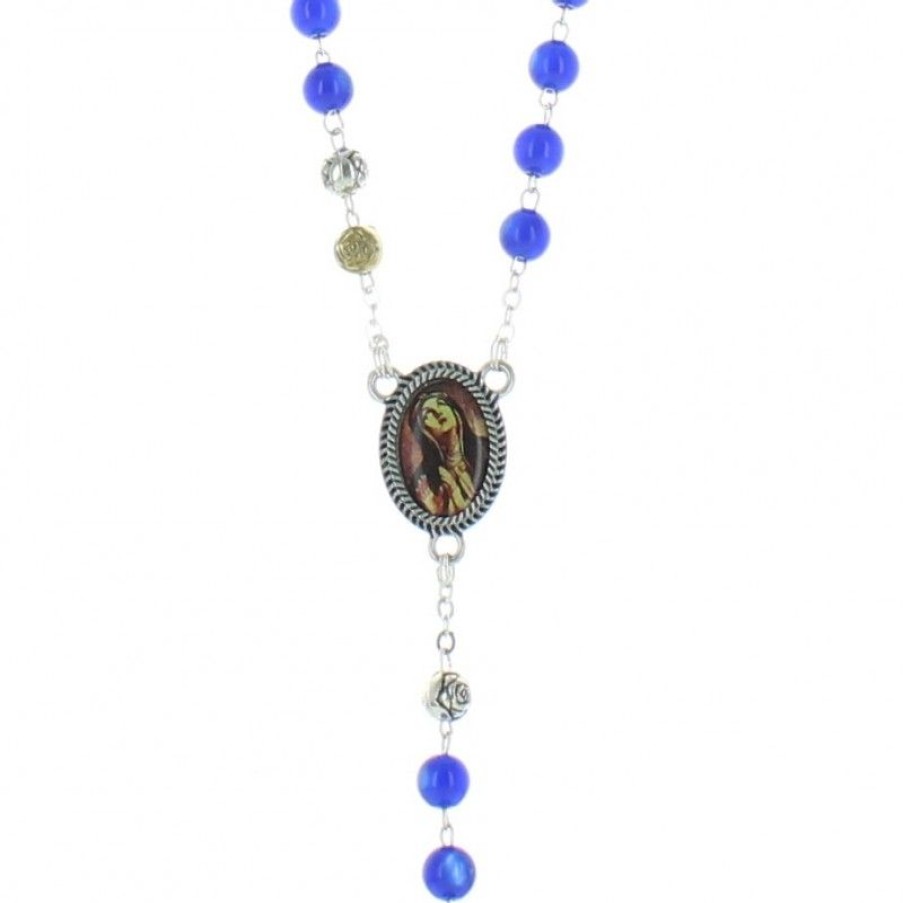 Palais du Rosaire Chapelet Verre | Chapelet De Devotion De Sainte Brigitte En Verre