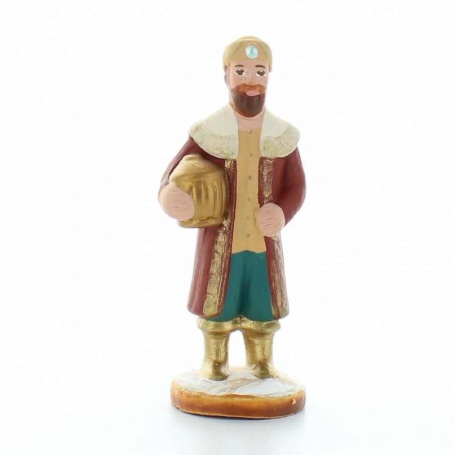 Palais du Rosaire Decoration De Noel | Gaspard : Santon De Provence De 7 Cm, Colore A La Main