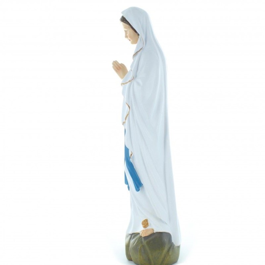 Palais du Rosaire Statue De Notre Dame De Lourdes | Statue Notre Dame De Lourdes En Resine Decoree 30 Cm