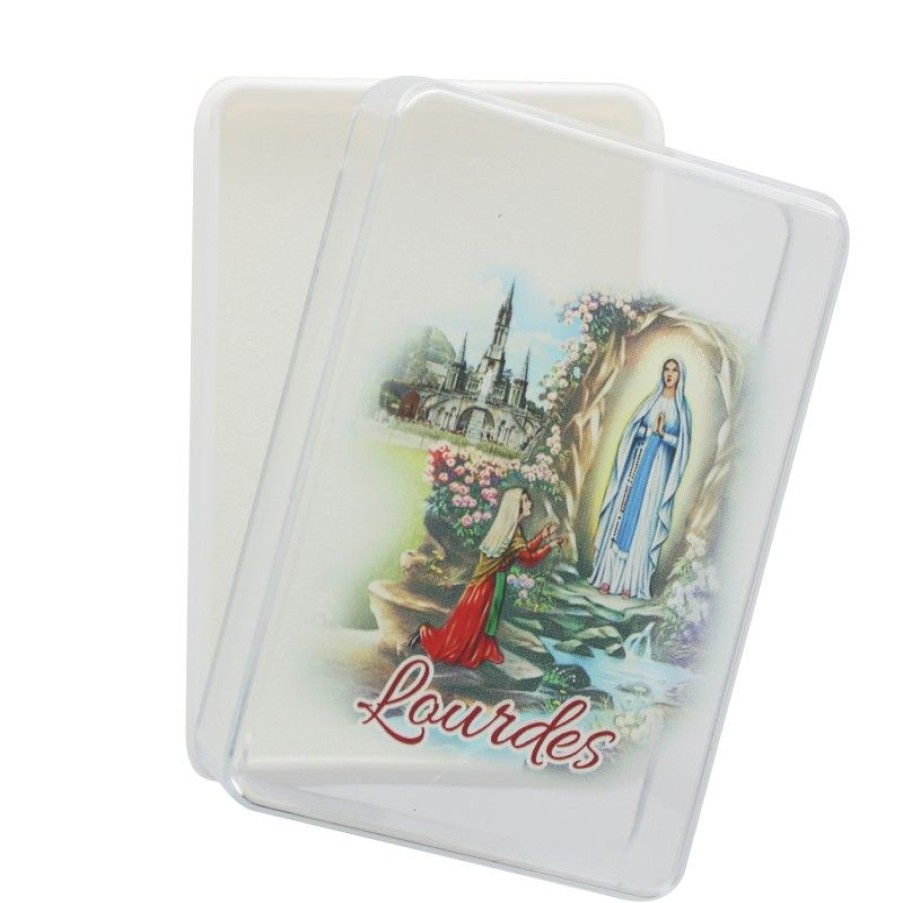 Palais du Rosaire Boite A Chapelet | Boite A Chapelet Decoree De L'Apparition 7X5 Cm