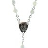 Palais du Rosaire Chapelet Argent | Chapelet De Lourdes En Argent Avec Des Grains En Nacre