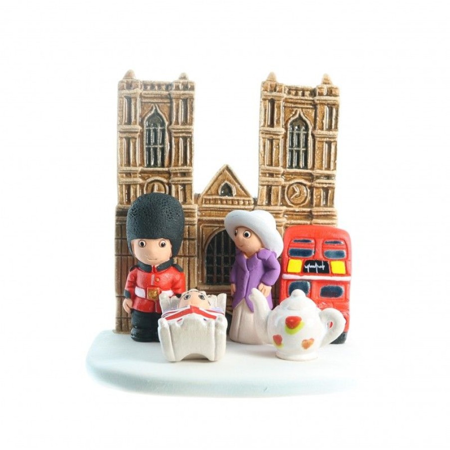 Palais du Rosaire Creche | Creche Londres En Ceramique 8X7Cm