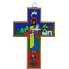 Palais du Rosaire Crucifix Bois | Crucifix Bois Avec Le Christ Bon Pasteur 12Cm