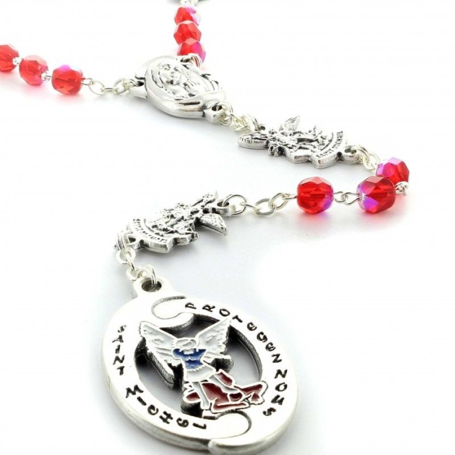 Palais du Rosaire Chapelet Resine | Chapelet De Saint Michel Pour Les Combats Avec Notice De Priere
