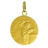 Palais du Rosaire Medaille Et Croix Or | Medaille De Sainte Rita 15Mm En Or 18 Carats