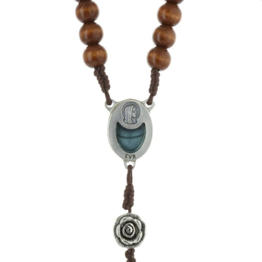 Palais du Rosaire Chapelet Metal | Chapelet Eau De Lourdes Et Paters Metal En Forme De Rose