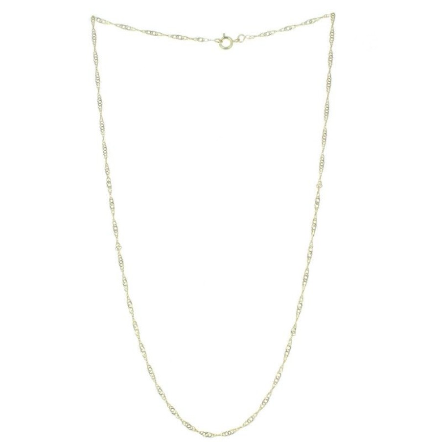 Palais du Rosaire Collier En Plaque Or | Chaine En Plaque Or Maille Singapour 45Cm