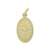 Palais du Rosaire Medaille Et Croix Plaque Or | Medaille Miraculeuse En Plaque Or Colorees 19Mm