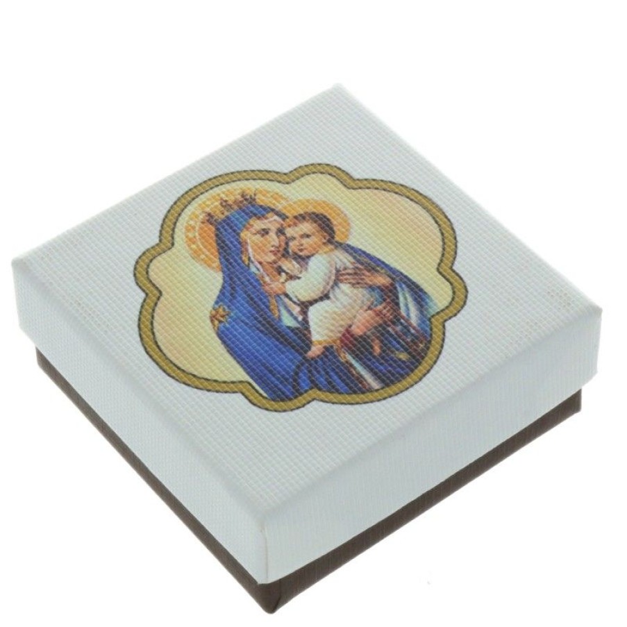 Palais du Rosaire Chapelet Verre | Chapelet De Notre Dame Du Mont Carmel En Verre Avec Une Boite