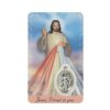 Palais du Rosaire Image Religieuse | Carte De Priere Jesus Misericordieux Avec Medaille