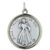 Palais du Rosaire Medaille Et Croix Metal | Medaille Jesus Misericordieux Et Revers Apparition De Lourdes 15Mm