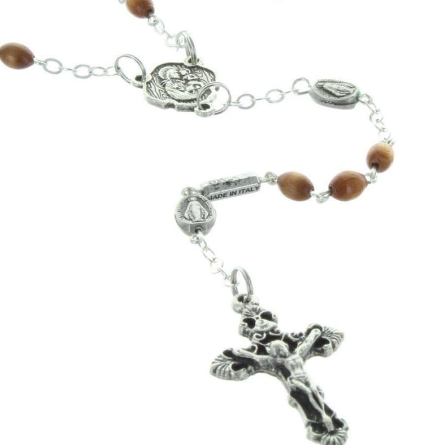 Palais du Rosaire Chapelet Bois | Chapelet De Saint Joseph En Bois Et Paters Vierge Miraculeuse
