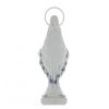 Palais du Rosaire Statue Vierge Miraculeuse | Statue De La Vierge Miraculeuse Robe Blanche Et Manteau Fleuri En Resine 16Cm