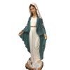 Palais du Rosaire Statue Vierge Miraculeuse | Statue Vierge Miraculeuse En Resine Coloree 1 Metre