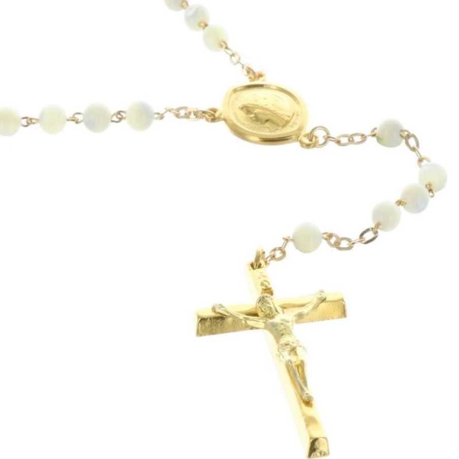 Palais du Rosaire Chapelet Nacre | Chapelet Nacre Et Grains 4Mm