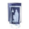 Palais du Rosaire Verre Grave | Verre Grave Laser 3D Lumineux Et Apparition De Lourdes 10 Cm