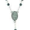 Palais du Rosaire Chapelet Metal | Chapelet De Lourdes En Pierre Hematite De 6 Mm