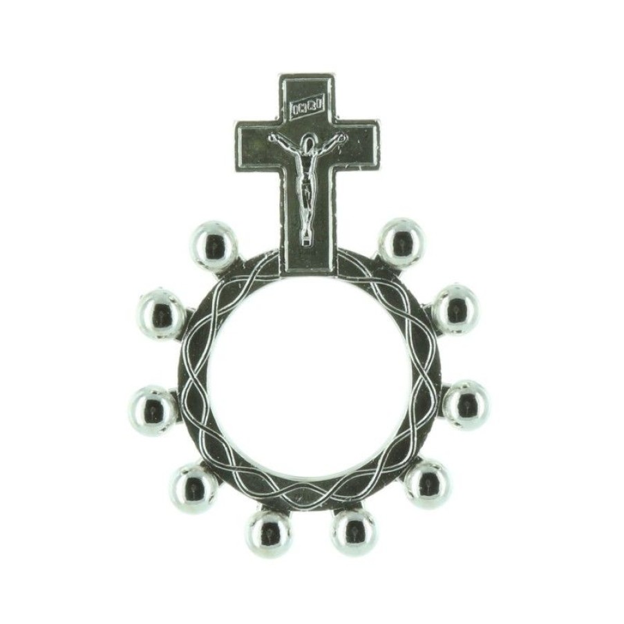 Palais du Rosaire Chapelet Dizainier | Dizainier Metal Nickele Boules Torsadees