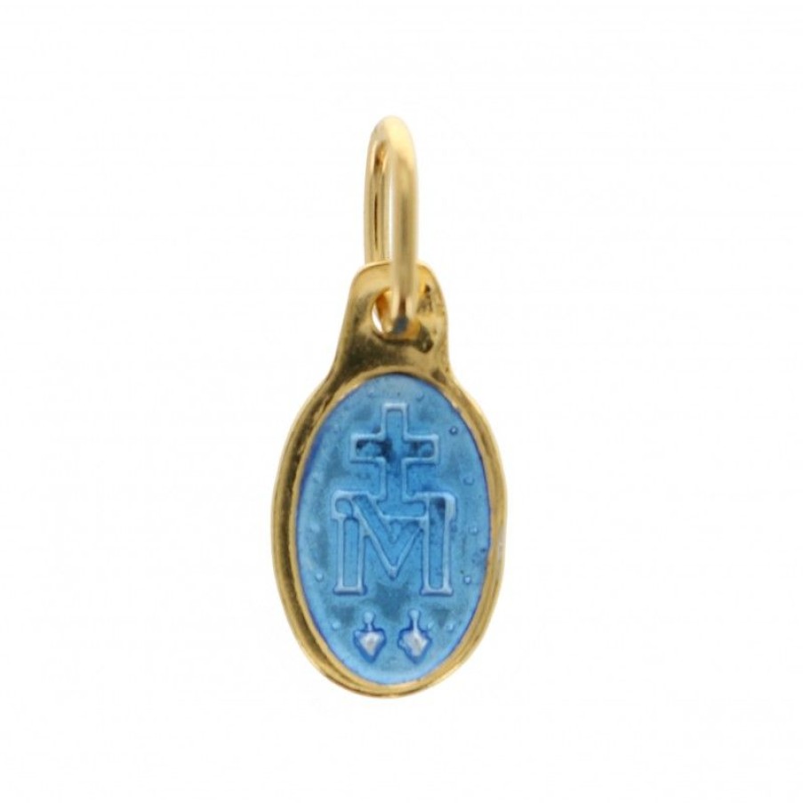 Palais du Rosaire Medaille Et Croix Argent | Medaille Miraculeuse En Argent Dore De 10Mm