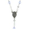 Palais du Rosaire Chapelet Argent | Chapelet De Lourdes En Argent Avec Des Grains En Cristal Swarovski Colore De 5Mm