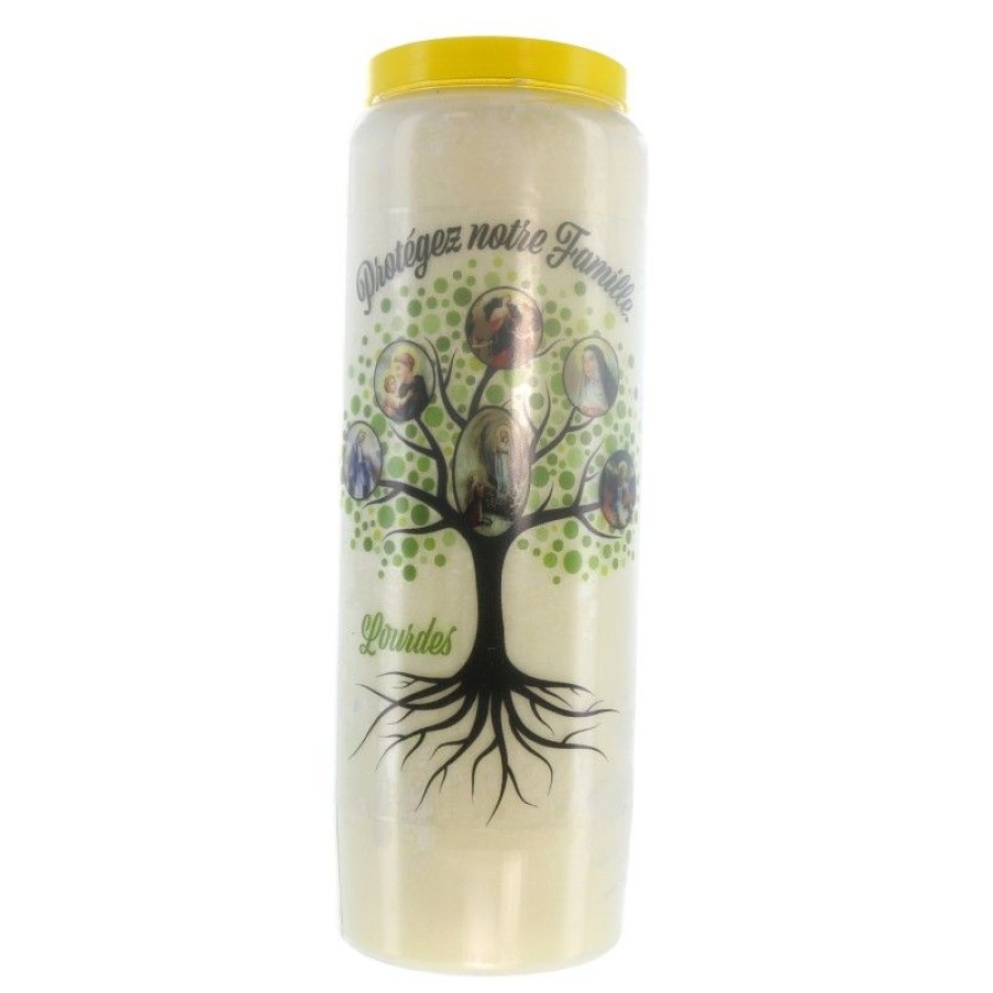 Palais du Rosaire Bougie Neuvaine | Lot De 3 Bougies De Neuvaine Arbre De Vie Protecteur 17,5Cm