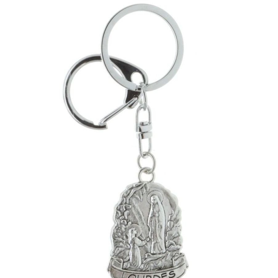 Palais du Rosaire Porte&Cles | Porte-Cles De Lourdes Avec Gouttes D'Eau De Lourdes