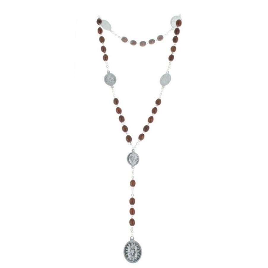 Palais du Rosaire Chapelet Bois | Chapelet Des 5 Plaies Du Christ Grains En Bois