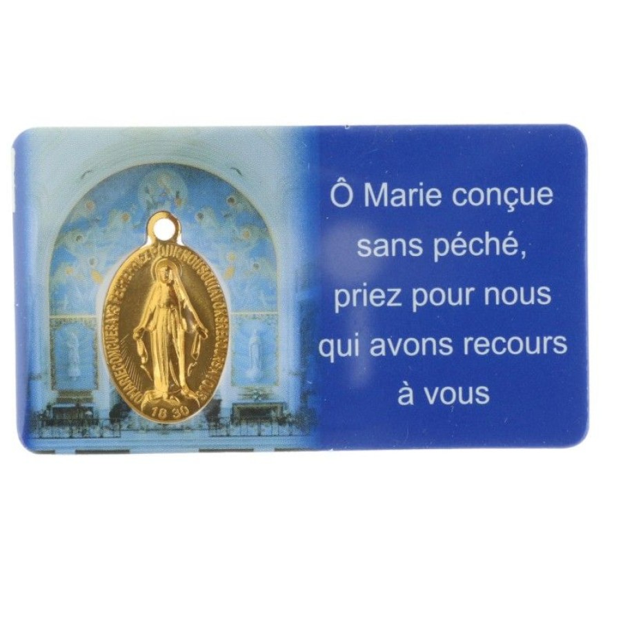 Palais du Rosaire Image Religieuse | Carte Medaille Miraculeuse De La Rue Du Bac