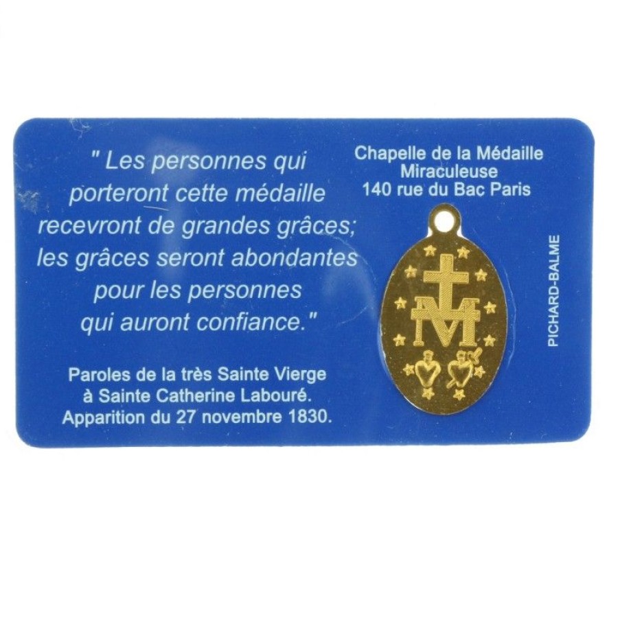 Palais du Rosaire Image Religieuse | Carte Medaille Miraculeuse De La Rue Du Bac