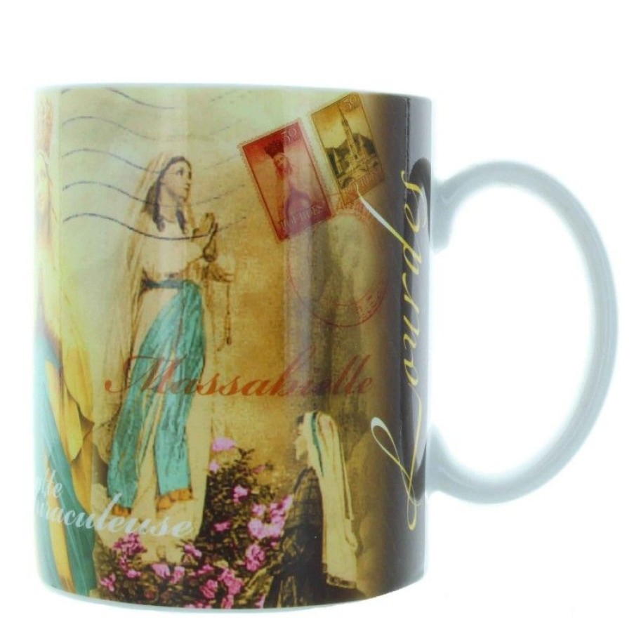 Palais du Rosaire Vaisselle De Lourdes | Mug De Lourdes Decoration Vintage