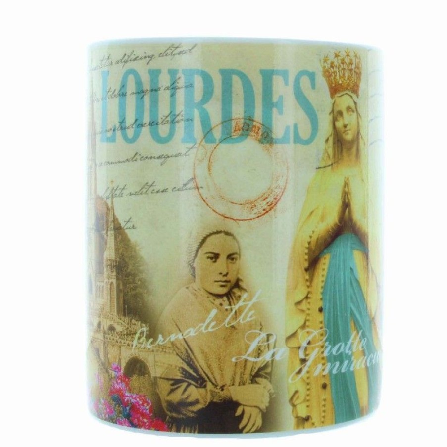 Palais du Rosaire Vaisselle De Lourdes | Mug De Lourdes Decoration Vintage