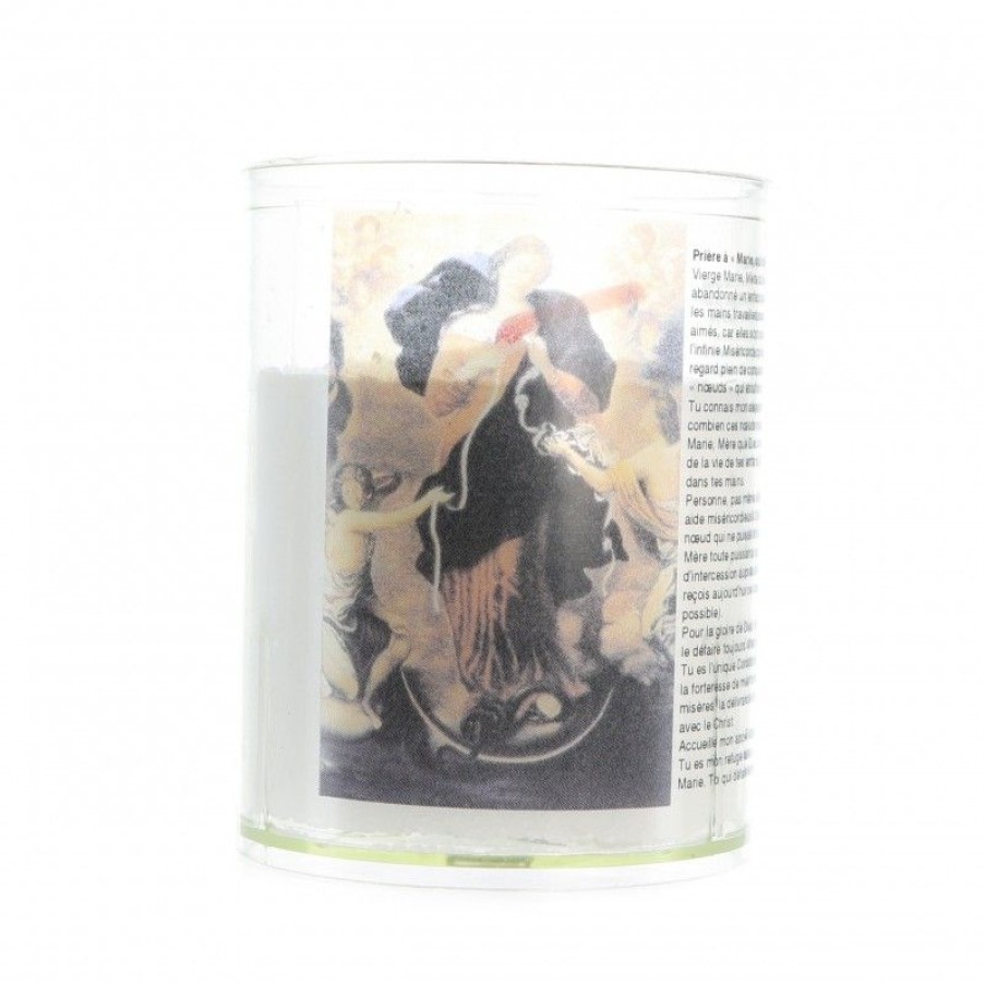 Palais du Rosaire Bougie Decorative | Bougie Veilleuse De Notre Dame Qui Defait Les Noeuds Avec Priere