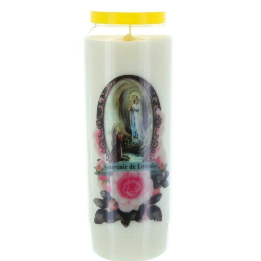 Palais du Rosaire Bougie Neuvaine | Bougie Neuvaine Apparition De Lourdes 17,5 Cm