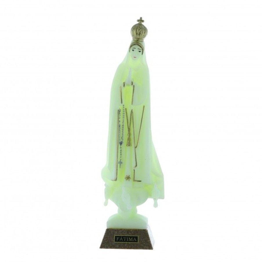 Palais du Rosaire Statue Vierge De Fatima | Statue Lumineuse De Notre Dame De Fatima 16Cm