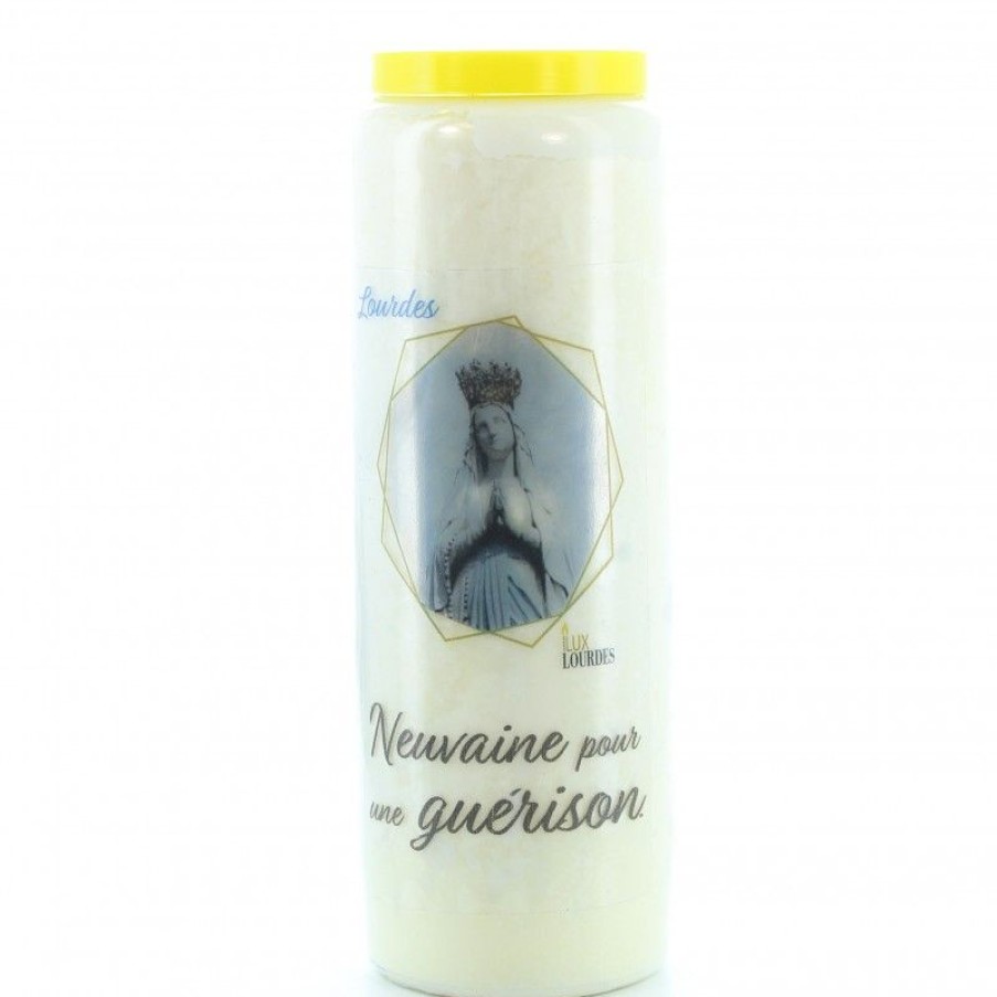 Palais du Rosaire Bougie Neuvaine | Bougie Neuvaine Pour Une Guerison 17,5Cm