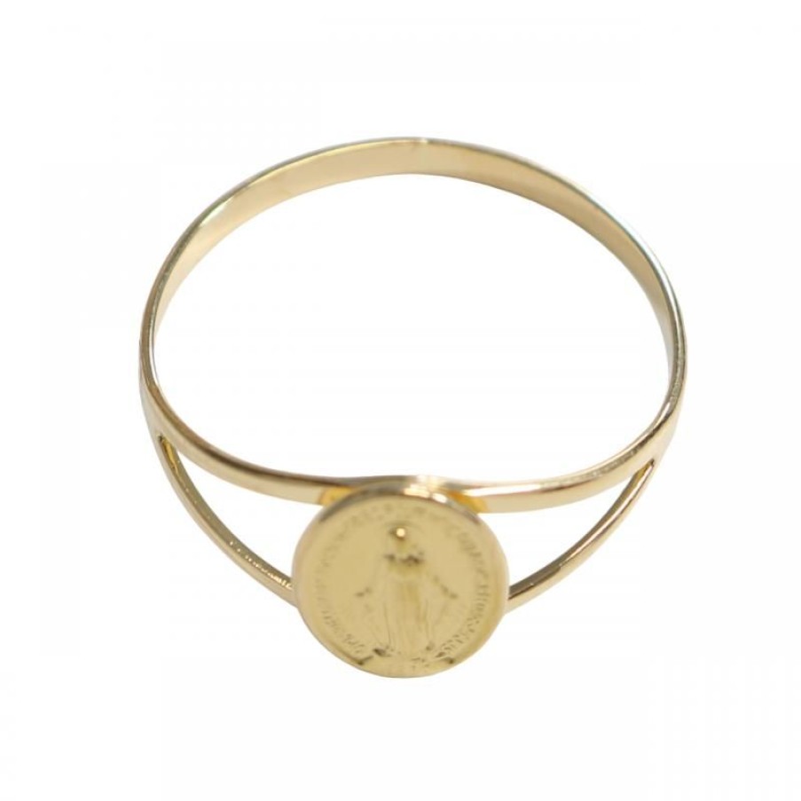 Palais du Rosaire Bague Or | Bague De La Medaille Miraculeuse En Or