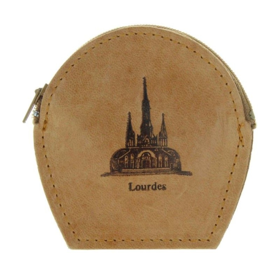 Palais du Rosaire Etui A Chapelet | Etui A Chapelet En Cuir Decore Avec La Basilique De Lourdes