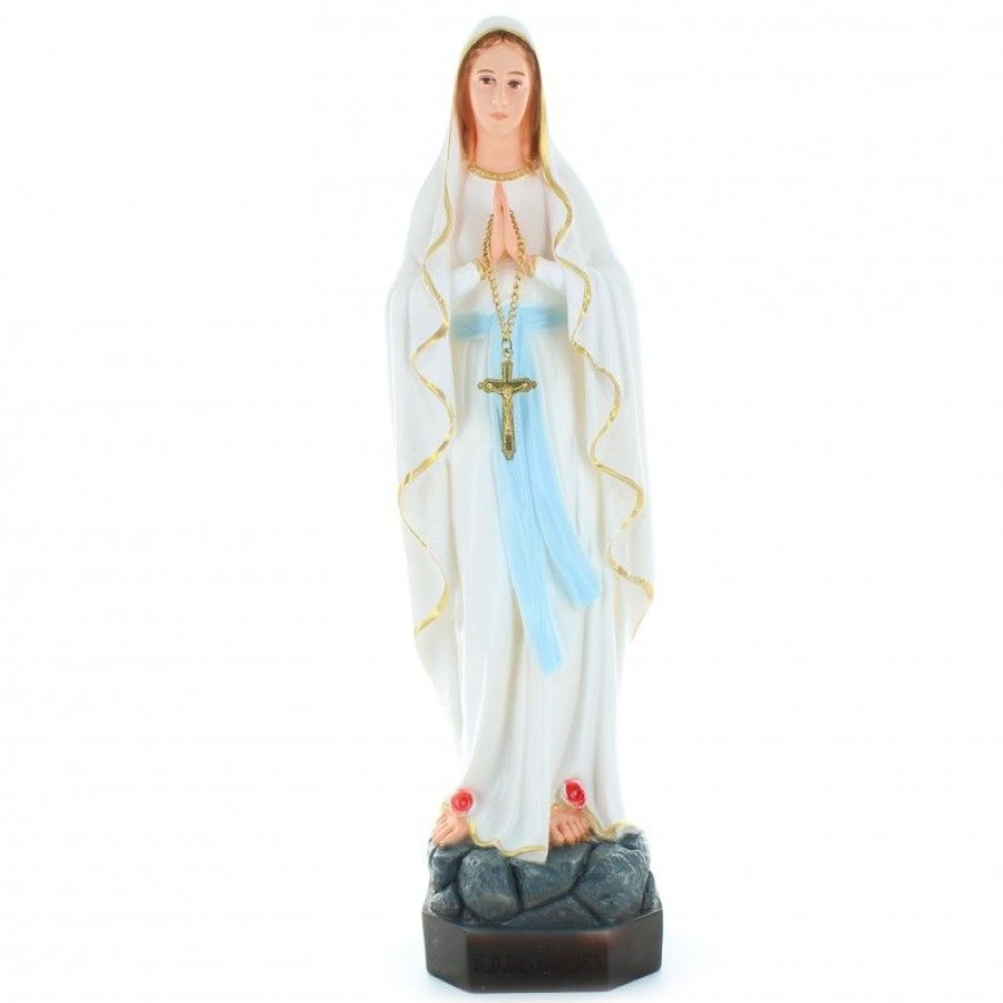 Palais du Rosaire Statue De Notre Dame De Lourdes | Statue Coloree De Notre Dame De Lourdes 40 Cm