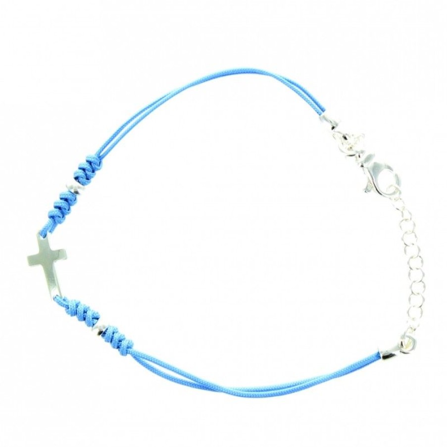 Palais du Rosaire Bracelet Argent | Bracelet Argent Avec Cordon Colore