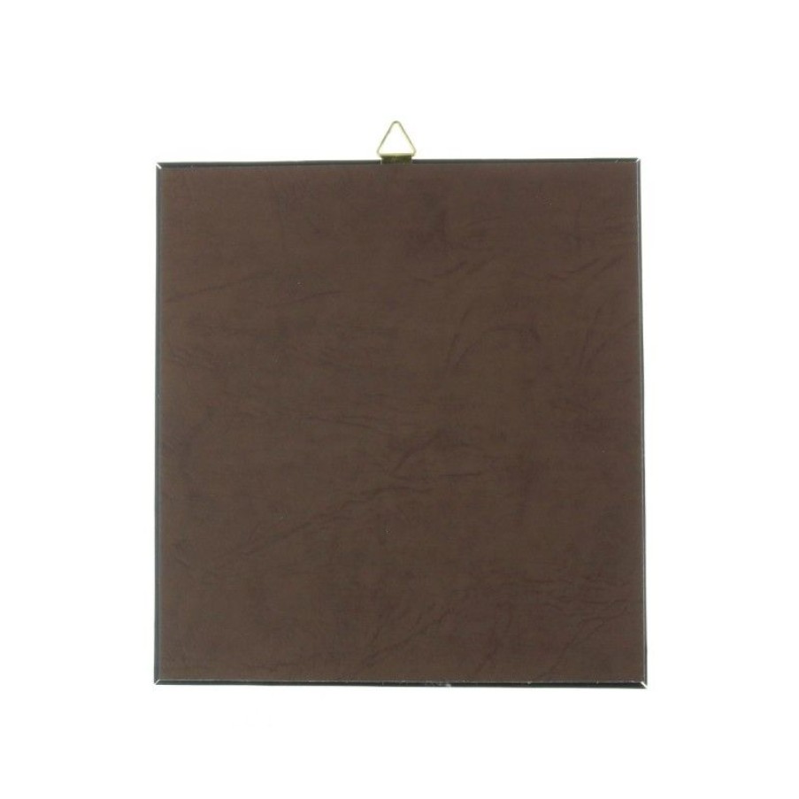 Palais du Rosaire Cadre Religieux | Cadre Religieux En Bois Dore Vierge Miraculeuse Argentee 11 X 11 Cm