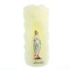 Palais du Rosaire Bougie Decorative | Bougie Notre Dame De Lourdes En Relief 5X15Cm