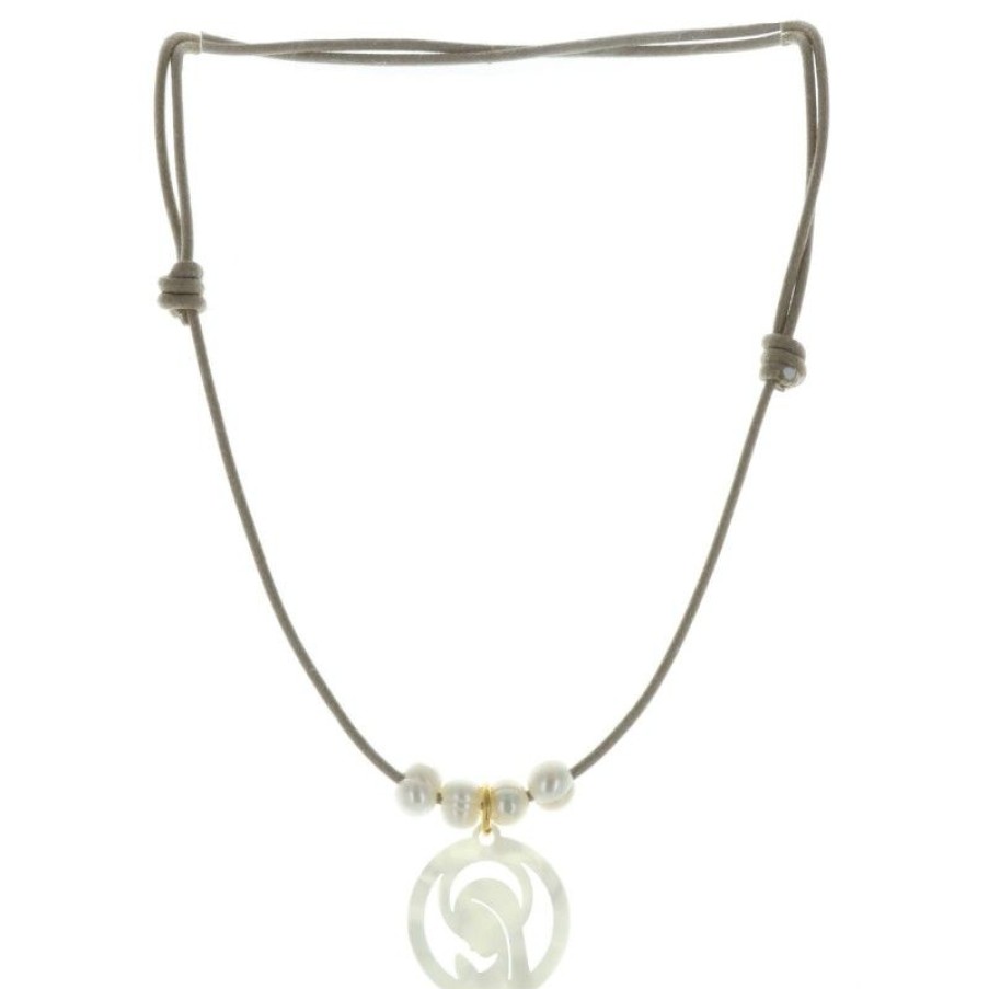 Palais du Rosaire Collier Fantaisie | Collier De Communion Avec Une Medaille De La Vierge Marie En Nacre