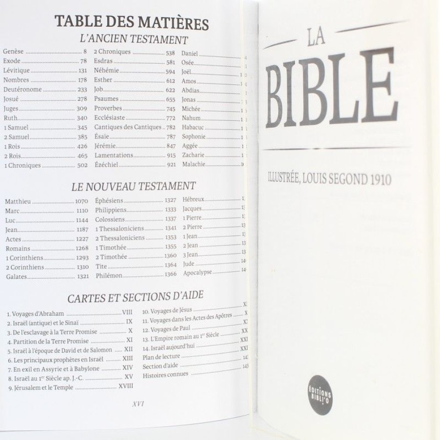 Palais du Rosaire Livre De Priere | Bible Segond Illustree Edition 1910